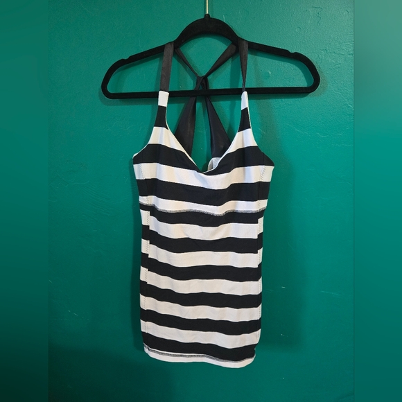 Lululemon Striped Racerback - Picture 1 of 8